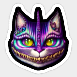 psy cheshire cat 3 Sticker